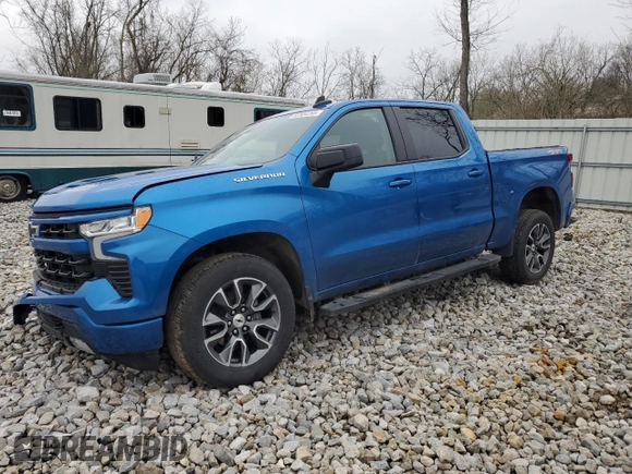 2024 Chevrolet Silverado 1500 RST with VIN 1GCUDEED0RZ116032, listed as a Copart auction lot 52504265 with 22,524 mi miles and Salvage Title. Bid and sale history available at DreamBid. Image 1.