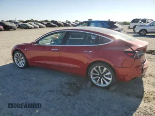 2018 Tesla Model 3 Long Range Battery with VIN 5YJ3E1EA6JF061510, listed as a Copart auction lot 55839225 with 134,570 mi miles and Salvage Title. Bid and sale history available at DreamBid. Image 2.