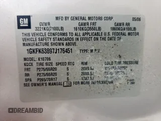2007 GMC Yukon Denali с VIN 1GKFK63897J176451, выставлен на аукционе Copart как лот 59984905 с пробегом 175 974 миль миль и Чистый • Clean title. История ставок и продаж доступна на DreamBid. Изображение 13.
