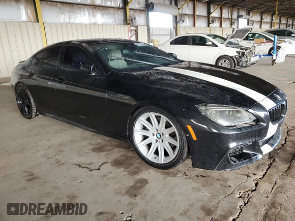2014 BMW 6 Series 650i z VIN WBA6B2C56ED129901, wystawiony jako Copart lot #41619755 z przebiegiem 131 208 mil mil oraz Czysty tytuł • Clean title. Historia ofert i sprzedaży dostępna na DreamBid. Obrazek 4.