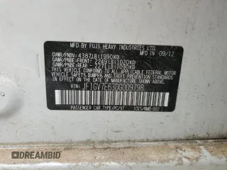 2013 Subaru WRX WRX with VIN JF1GV7E63DG009798, listed as a Copart auction lot 88509795 with 99,009 mi miles and Salvage title. Bid and sale history available at DreamBid. Image 12.