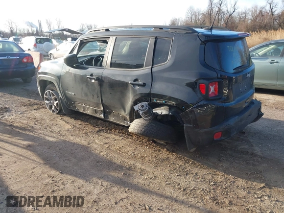 2018 Jeep Renegade Latitude with VIN ZACCJABB7JPH15240, listed as a IAAI auction lot 41727971 with 96,853 mi miles and . Bid and sale history available at carsss.com. Image 3.