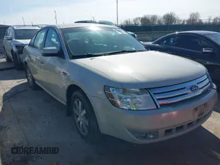 2008 Ford Taurus SEL with VIN 1FAHP24W08G119782, listed as a IAAI auction lot 41923108 with 205,913 mi miles. Bid and sale history available at carsss.com. Image 1.
