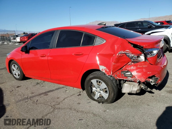2018 Chevrolet Cruze LS with VIN 1G1BC5SM4J7224242, listed as a Copart auction lot 41511795 with 63,646 mi miles and Salvage Title. Bid and sale history available at DreamBid. Image 2.