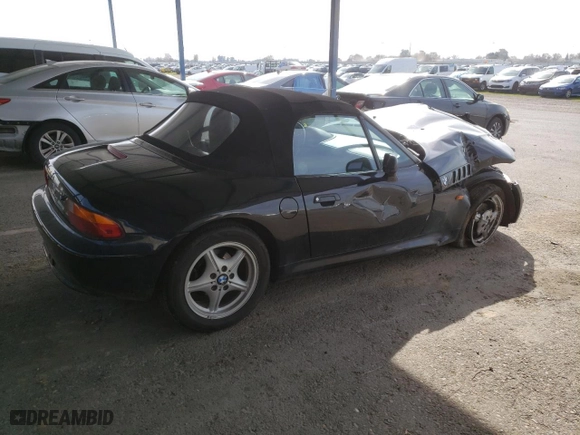 1996 BMW 3-Series Z3 with VIN 4USCH7328TLB69422, listed as a Copart auction lot 48329065 with 113,187 mi miles and Salvage Title. Bid and sale history available at carsss.com. Image 3.