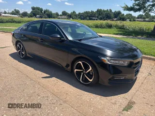 2019 Honda Accord Sport with VIN 1HGCV1F31KA033965, listed as a Copart auction lot 64631055 with 160,132 mi miles and Clean title. Bid and sale history available at DreamBid. Image 1.