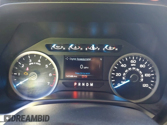 2017 Ford F-150 XL with VIN 1FTEX1CG5HKC87769, listed as a IAAI auction lot 41711952 with 147,486 mi miles. Bid and sale history available at carsss.com. Image 7.