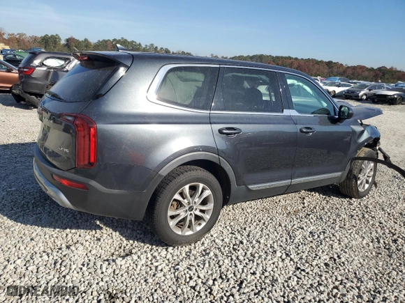 2020 Kia Telluride LX with VIN 5XYP2DHC0LG012727, listed as a Copart auction lot 83463644 with NaN miles and Salvage Title. Bid and sale history available at carsss.com. Image 3.