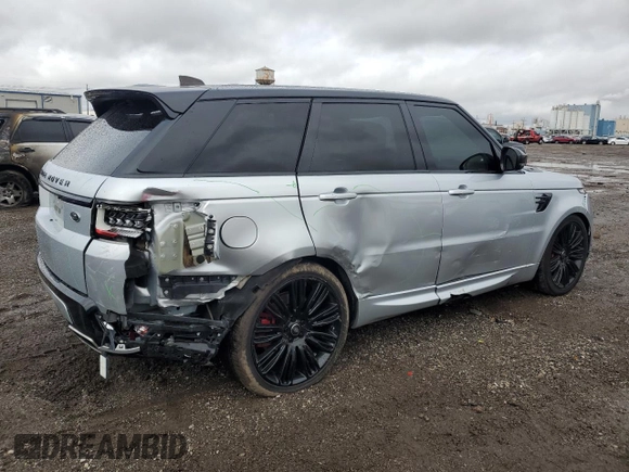 2019 Land Rover Range Rover Sport Dynamic with VIN SALWR2REXKA832168, listed as a Copart auction lot 47318485 with 56,750 mi miles and Salvage Title. Bid and sale history available at carsss.com. Image 3.