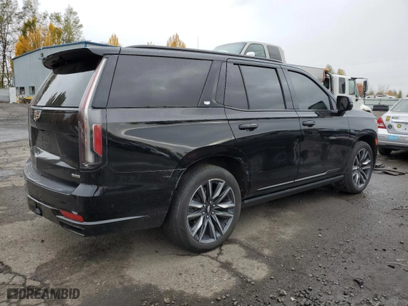 2022 Cadillac Escalade Sport Platinum with VIN 1GYS4GKL5NR166461, listed as a Copart auction lot 79313394 with 32,586 mi miles and Salvage Title. Bid and sale history available at carsss.com. Image 3.