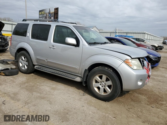 2010 Nissan Pathfinder SE with VIN 5N1AR1NB5AC623118, listed as a Copart auction lot 51107435 with 176,416 mi miles and Salvage title. Bid and sale history available at DreamBid. Image 4.