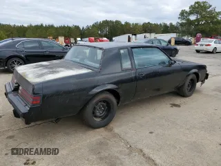 1987 Buick Regal with VIN 1G4GJ1179HP428886, listed as a Copart auction lot 88641365 with 1,648 mi miles and Clean Title. Bid and sale history available at DreamBid. Image 3.