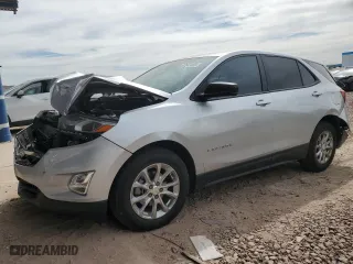 2021 Chevrolet Equinox LS with VIN 3GNAXHEV5MS182691, listed as a Copart auction lot 47647455 with 101,930 mi miles and Salvage Title. Bid and sale history available at carsss.com. Image 1.