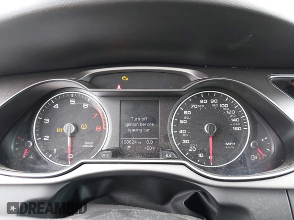 2013 Audi A4 Premium with VIN WAUAFAFL7DN017295, listed as a IAAI auction lot 41760767 with 100,624 mi miles. Bid and sale history available at carsss.com. Image 7.
