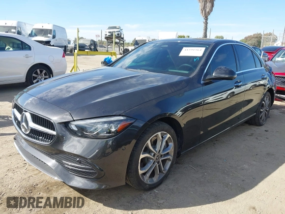 2023 Mercedes-Benz C 300 with VIN W1KAF4GB0PR115775, listed as a IAAI auction lot 41591564 with 22,332 mi miles and . Bid and sale history available at DreamBid. Image 18.