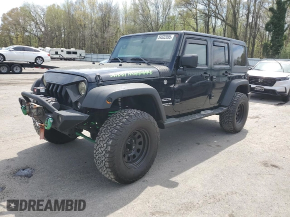 2016 Jeep Wrangler Unlimited Sport with VIN 1C4BJWDG9GL222111, listed as a Copart auction lot 54322995 with 129,612 mi miles and Clean Title. Bid and sale history available at DreamBid. Image 1.