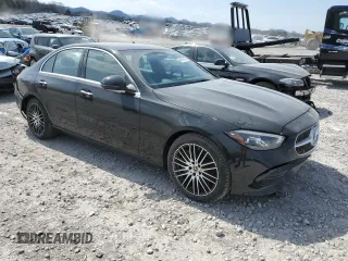 2024 Mercedes-Benz C 300 with VIN W1KAF4GB2RR237847, listed as a Copart auction lot 49126015 with 1,223 mi miles and Salvage Title. Bid and sale history available at DreamBid. Image 4.