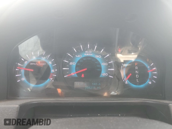 2012 Ford Fusion SEL with VIN 3FAHP0JA6CR412195, listed as a Copart auction lot 60922115 with 266,219 mi miles and Salvage title. Bid and sale history available at DreamBid. Image 9.