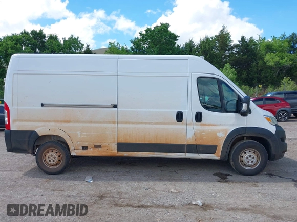 2023 Ram ProMaster Cargo with VIN 3C6LRVDGXPE541587, listed as a IAAI auction lot 42218217 with 65,963 mi miles and . Bid and sale history available at carsss.com. Image 13.