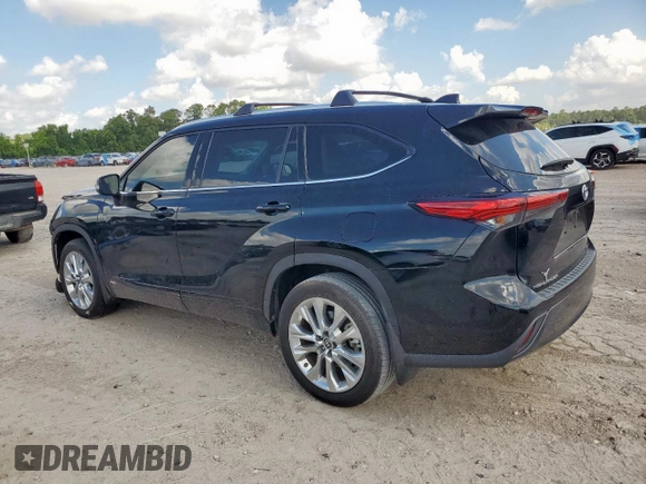 2023 Toyota Highlander Hybrid Limited with VIN 5TDXBRCH3PS576039, listed as a Copart auction lot 62006645 with 27,172 mi miles and Salvage title. Bid and sale history available at DreamBid. Image 2.