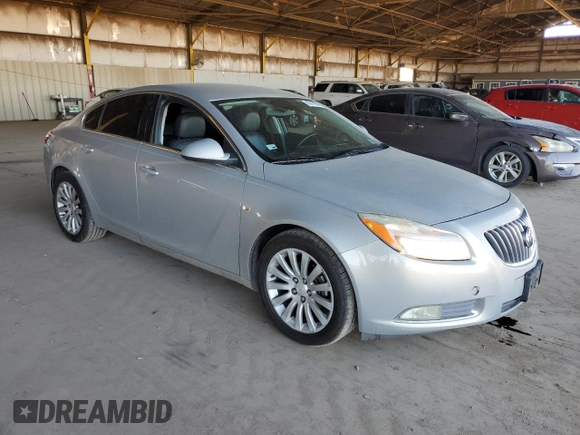 2011 Buick Regal CXL RL1 with VIN W04GN5ECXB1012499, listed as a Copart auction lot 62419045 with 166,534 mi miles and Clean title. Bid and sale history available at DreamBid. Image 4.