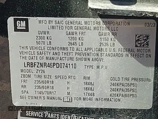 2023 Buick Envision Essence with VIN LRBFZNR46PD074110, listed as a IAAI auction lot 41839851 with 31,775 mi miles. Bid and sale history available at carsss.com. Image 9.