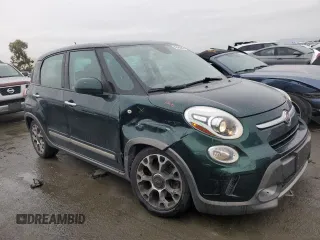 2014 FIAT 500L Trekking with VIN ZFBCFADH0EZ009238, listed as a Copart auction lot 42465845 with 104,858 mi miles and Salvage Title. Bid and sale history available at DreamBid. Image 4.