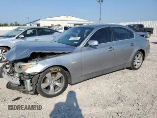 2007 BMW 5 Series 530i with VIN WBANE73597CM54096, listed as a Copart auction lot 82023523 with 218,616 mi miles and Salvage Title. Bid and sale history available at carsss.com. Image 1.