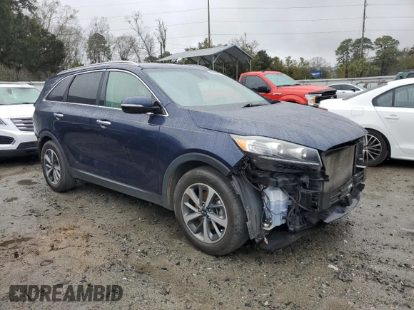 2019 Kia Sorento EX V6 with VIN 5XYPH4A54KG447534, listed as a Copart auction lot 48129275 with 93,132 mi miles and Salvage Title. Bid and sale history available at carsss.com. Image 4.