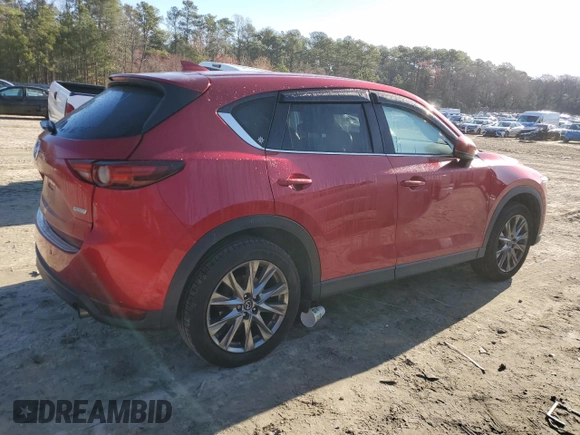2019 Mazda CX-5 Signature with VIN JM3KFBEY2K0629688, listed as a Copart auction lot 49544295 with 51,261 mi miles and Salvage Title. Bid and sale history available at carsss.com. Image 3.