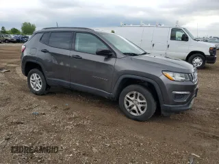 2018 Jeep Compass Sport с VIN 3C4NJDABXJT320991, выставлен на аукционе Copart как лот 58639125 с пробегом Не указан миль и Списание • Salvage title. История ставок и продаж доступна на DreamBid. Изображение 4.