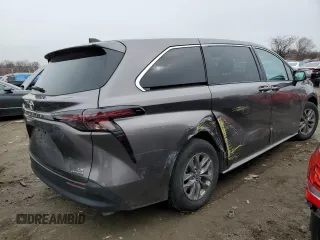 2023 Toyota Sienna LE with VIN 5TDKRKEC7PS162261, listed as a Copart auction lot 42204295 with 24,806 mi miles and Non Repairable. Bid and sale history available at carsss.com. Image 3.