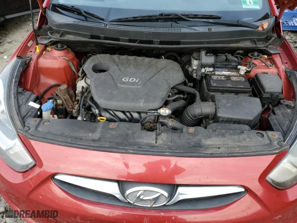 2013 Hyundai Accent GL with VIN KMHCT5AEXDU137369, listed as a Copart auction lot 83940744 with 114,521 mi miles and Salvage Title. Bid and sale history available at carsss.com. Image 11.