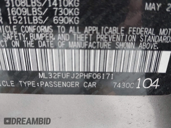 2023 Mitsubishi Mirage ES с VIN ML32FUFJ2PHF06171, выставлен на аукционе IAAI как лот 41516514 с пробегом 3 609 миль миль и . История ставок и продаж доступна на DreamBid. Изображение 9.