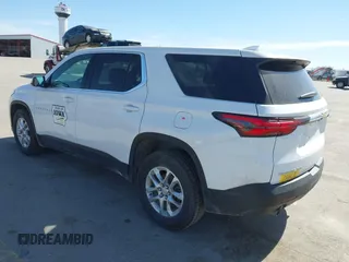 2022 Chevrolet Traverse LS with VIN 1GNEVLKWXNJ102005, listed as a IAAI auction lot 41797800 with 68,800 mi miles. Bid and sale history available at carsss.com. Image 3.
