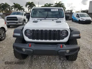 2024 Jeep Wrangler Rubicon with VIN 1C4PJXFG7RW247535, listed as a Copart auction lot 41755145 with 2,072 mi miles and Salvage title. Bid and sale history available at DreamBid. Image 5.