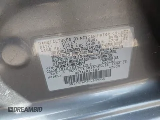 2017 Nissan Versa SV with VIN 3N1CN7AP3HL839516, listed as a IAAI auction lot 41612437 with 144,400 mi miles and . Bid and sale history available at DreamBid. Image 9.