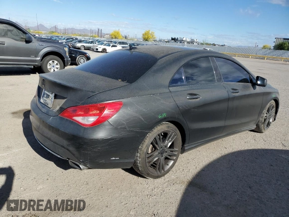 2015 Mercedes-Benz CLA 250 with VIN WDDSJ4EB6FN195210, listed as a Copart auction lot 52915925 with 71,555 mi miles and Salvage Title. Bid and sale history available at DreamBid. Image 3.