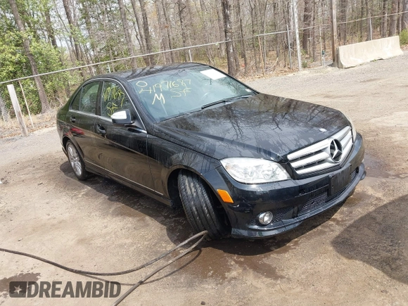 2009 Mercedes-Benz C-Class 3.0L Sport with VIN WDDGF81X99R070764, listed as a IAAI auction lot 41971687 with 142,718 mi miles. Bid and sale history available at carsss.com. Image 1.