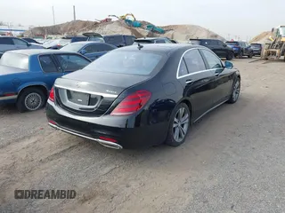 2019 Mercedes-Benz S 560 with VIN WDDUG8GB1KA430335, listed as a IAAI auction lot 41750716 with 32,468 mi miles and . Bid and sale history available at DreamBid. Image 4.