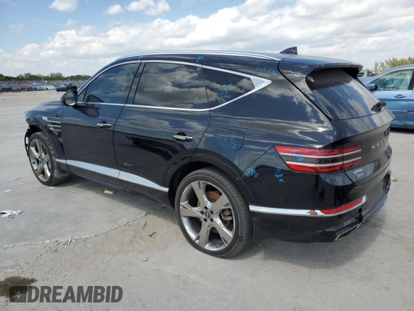 2022 Genesis GV80 with VIN KMUHBDSB2NU101119, listed as a Copart auction lot 45217395 with 31,477 mi miles and Non repairable. Bid and sale history available at DreamBid. Image 2.