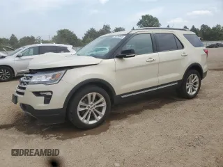 2018 Ford Explorer XLT z VIN 1FM5K8D86JGB54473, wystawiony jako Copart lot #59236945 z przebiegiem 107 303 mil mil oraz Szkoda całkowita • Salvage title. Historia ofert i sprzedaży dostępna na DreamBid. Obrazek 1.