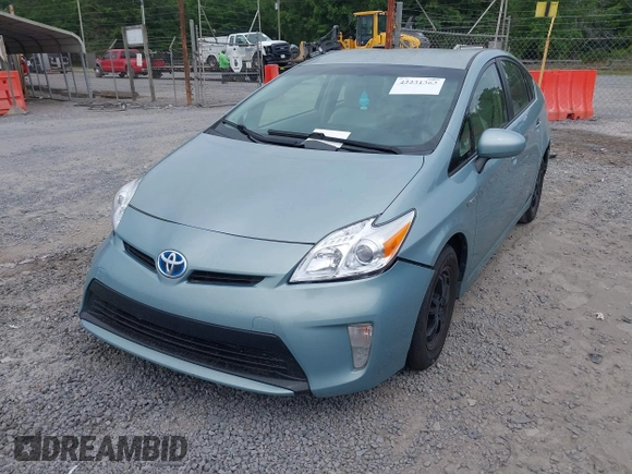 2013 Toyota Prius One with VIN JTDKN3DU6D5645771, listed as a IAAI auction lot 42231363 with 152,576 mi miles and . Bid and sale history available at carsss.com. Image 2.