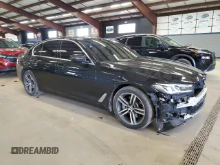 2021 BMW 5 Series 530i xDrive with VIN WBA13BJ09MWW98601, listed as a Copart auction lot 50370205 with 40,987 mi miles and Salvage Title. Bid and sale history available at carsss.com. Image 4.