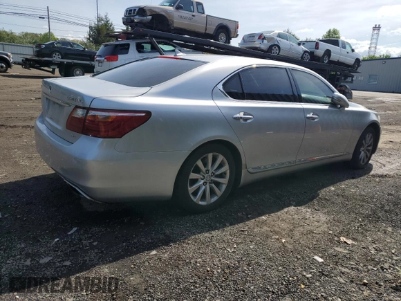 2010 Lexus LS 460 L with VIN JTHDL5EF7A5002771, listed as a Copart auction lot 54668205 with 221,878 mi miles and Salvage title. Bid and sale history available at DreamBid. Image 3.