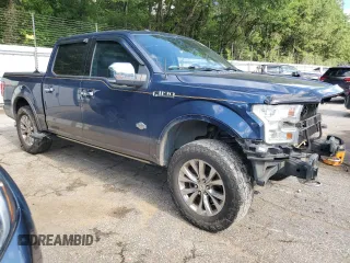 2017 Ford F-150 XL with VIN 1FTEW1EF2HFA92356, listed as a Copart auction lot 60328435 with 147,525 mi miles and Salvage title. Bid and sale history available at DreamBid. Image 4.