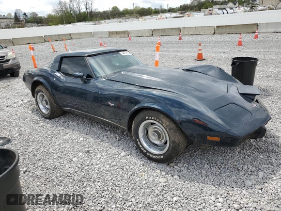 1979 Chevrolet Corvette with VIN 1Z8789S443088, listed as a Copart auction lot 54487225 with 22,449 mi miles and Salvage title. Bid and sale history available at DreamBid. Image 4.