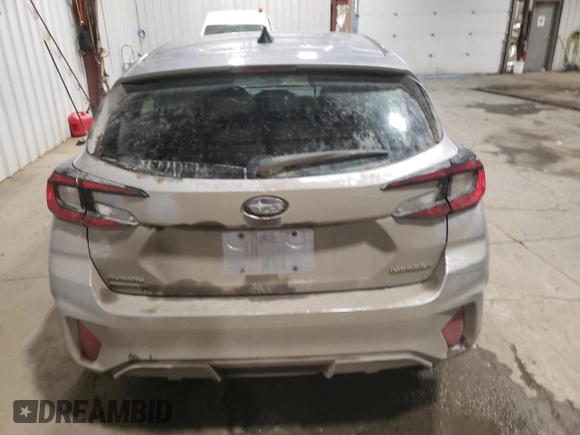 2024 Subaru Impreza with VIN JF1GUABC9R8393260, listed as a Copart auction lot 89240265 with 3,690 mi miles and Salvage Title. Bid and sale history available at carsss.com. Image 6.