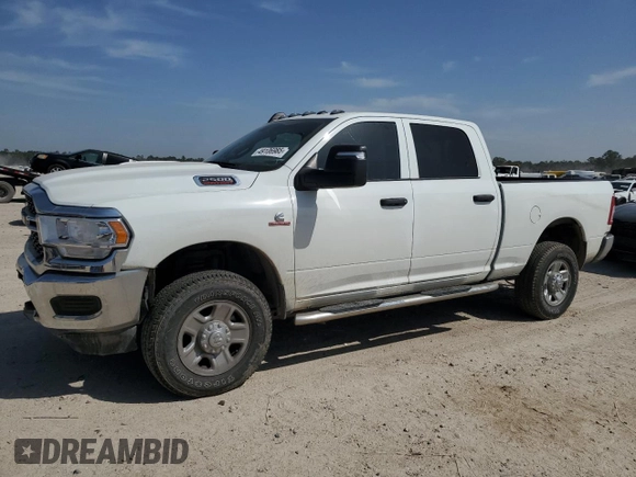 2024 Ram 2500 Tradesman with VIN 3C6UR5CL0RG317948, listed as a Copart auction lot 49106985 with 7,860 mi miles and Salvage Title. Bid and sale history available at carsss.com. Image 1.