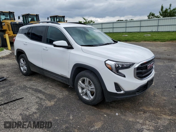 2021 GMC Terrain SLE with VIN 3GKALMEV2ML319887, listed as a Copart auction lot 59270305 with 36,338 mi miles and Salvage title. Bid and sale history available at DreamBid. Image 4.